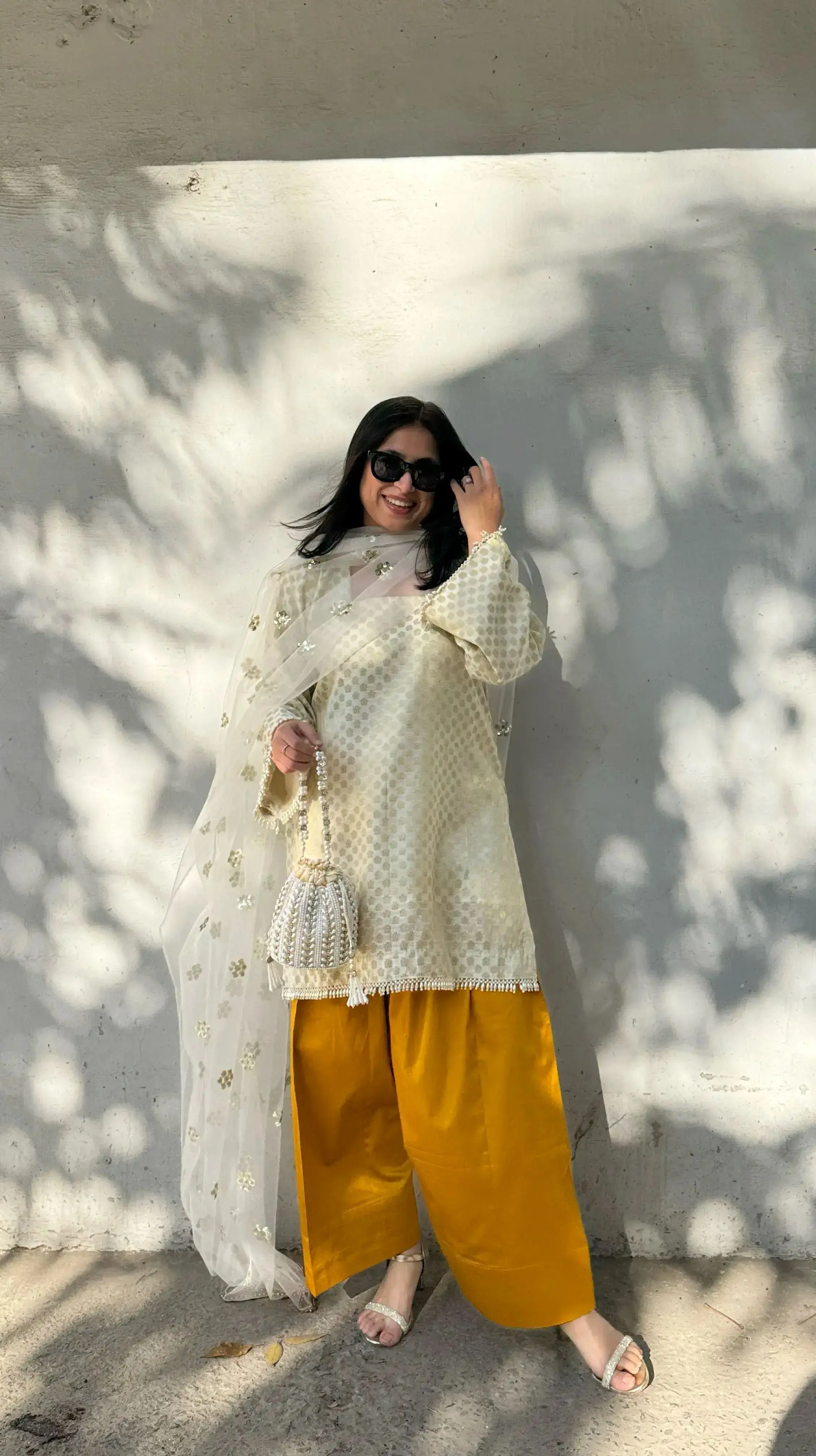 Sarso Farshi Salwar in chanderi blends ethnic charm and ease for festive rakhi suits selection