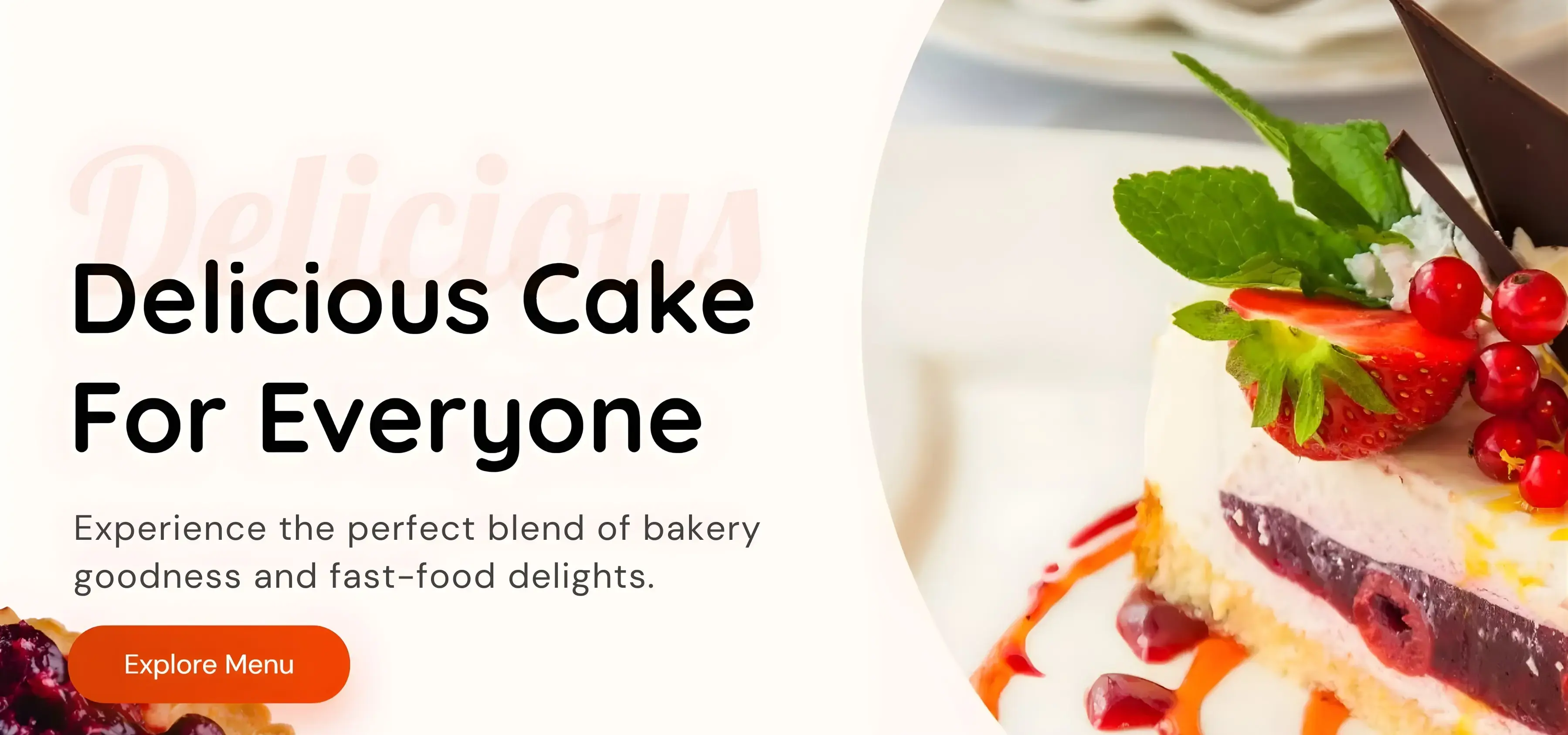 Freshly baked pastries and cakes at Ram Corner Cake Express