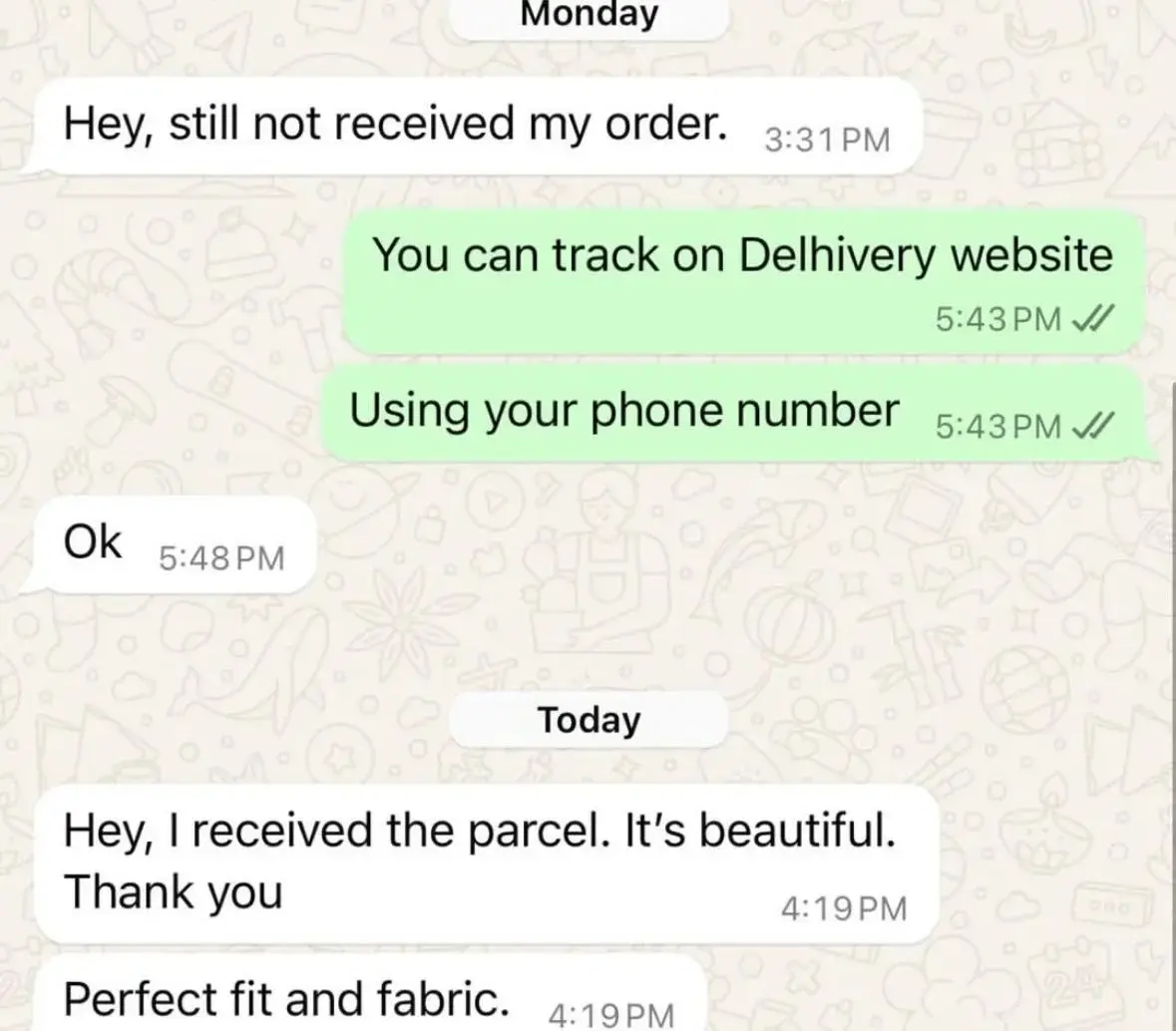Testimonial Screenshot