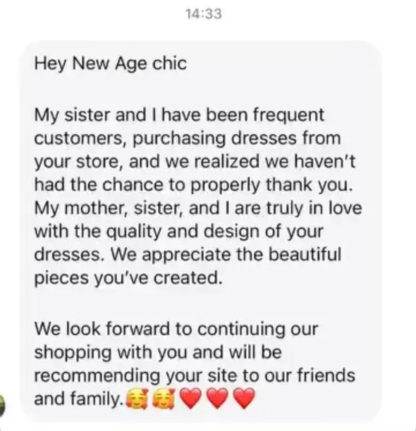 Testimonial Screenshot