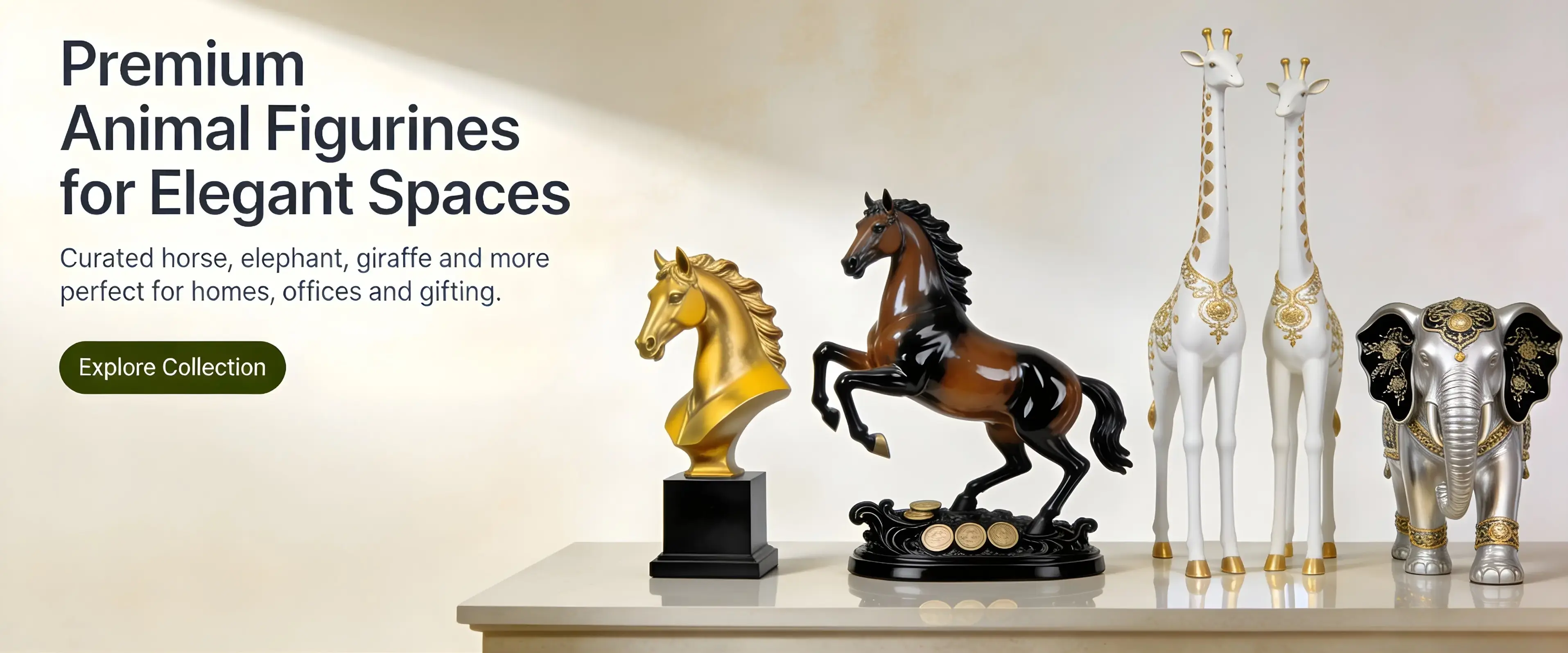 Elegant home décor with Buddha and spiritual items