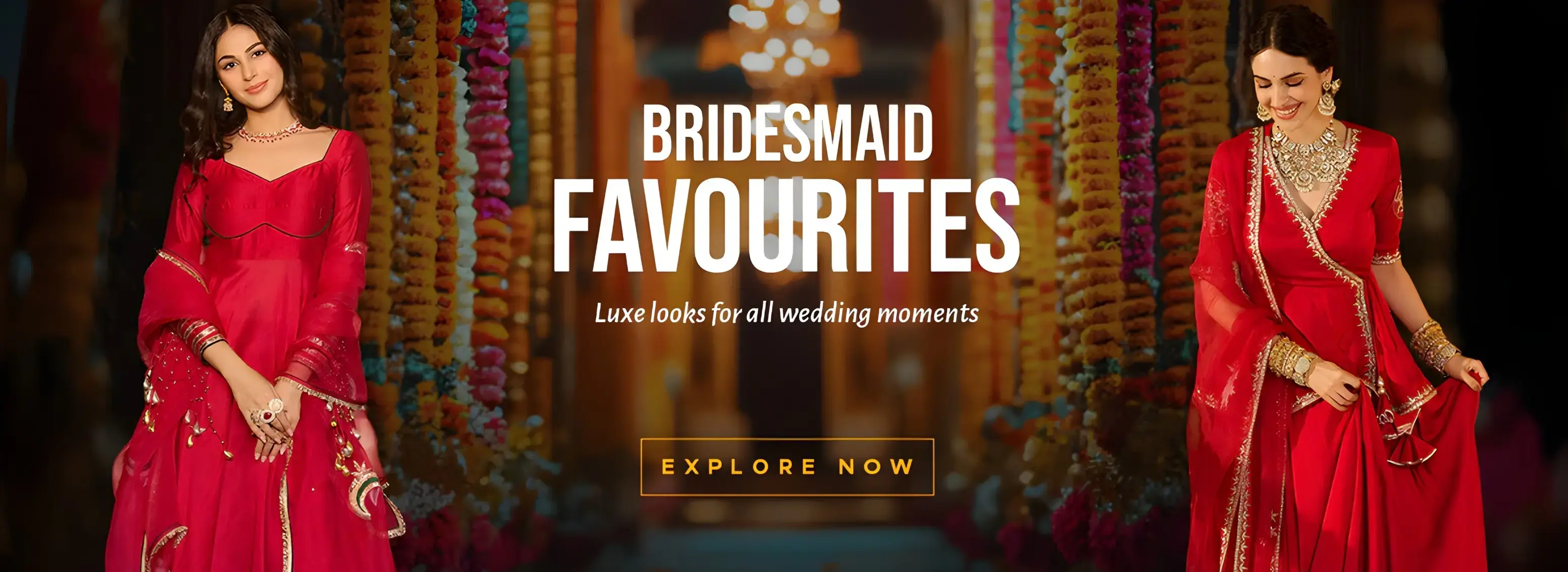 Elegant bridal lehenga in a luxurious setting