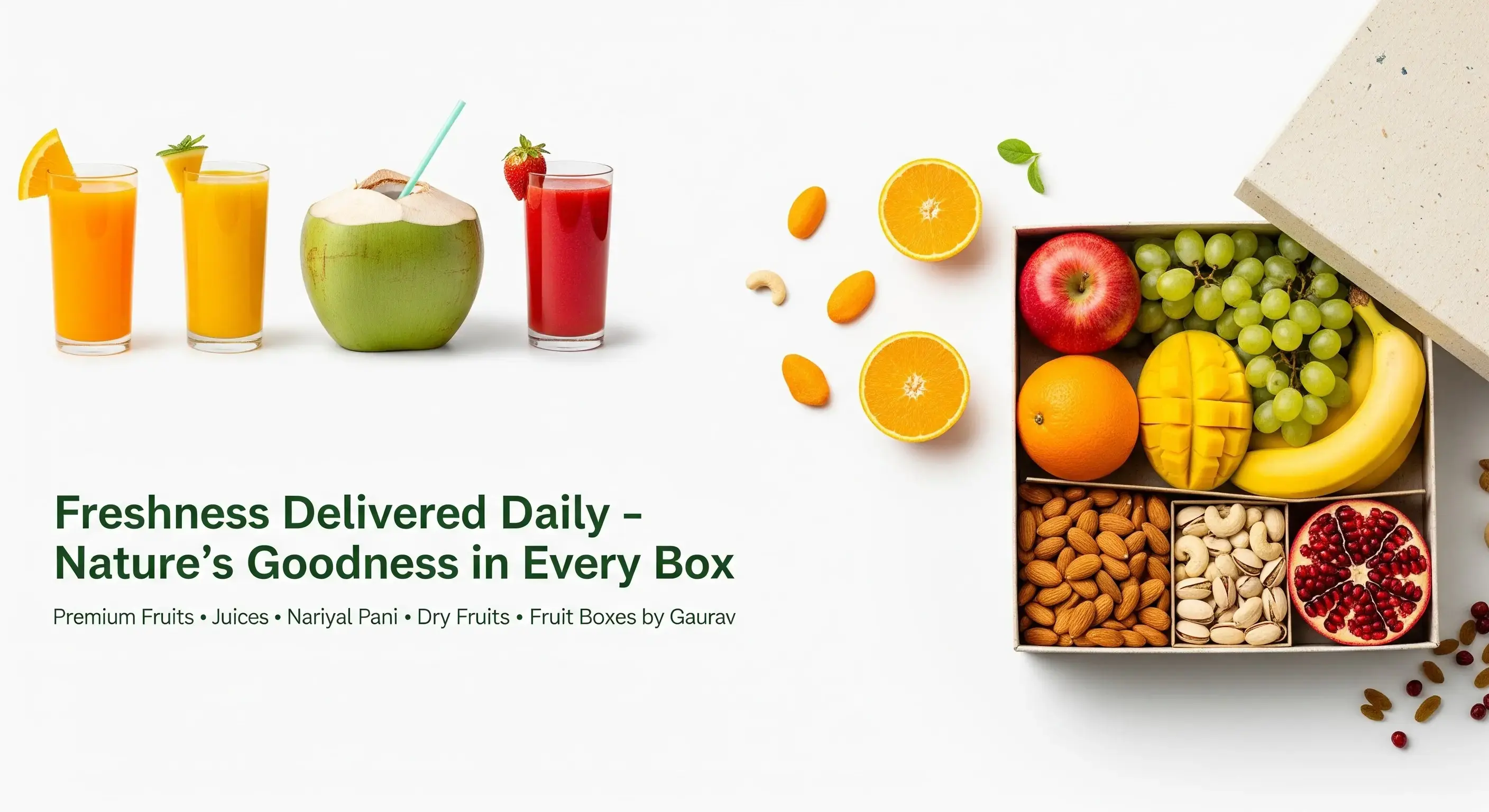 Fresh fruits and juices delivered to your doorstep