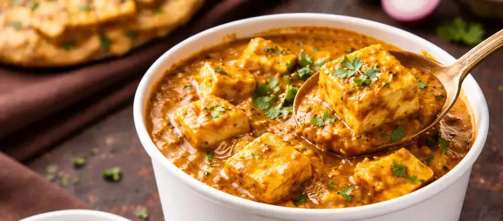 Authentic home-cooked thali meal