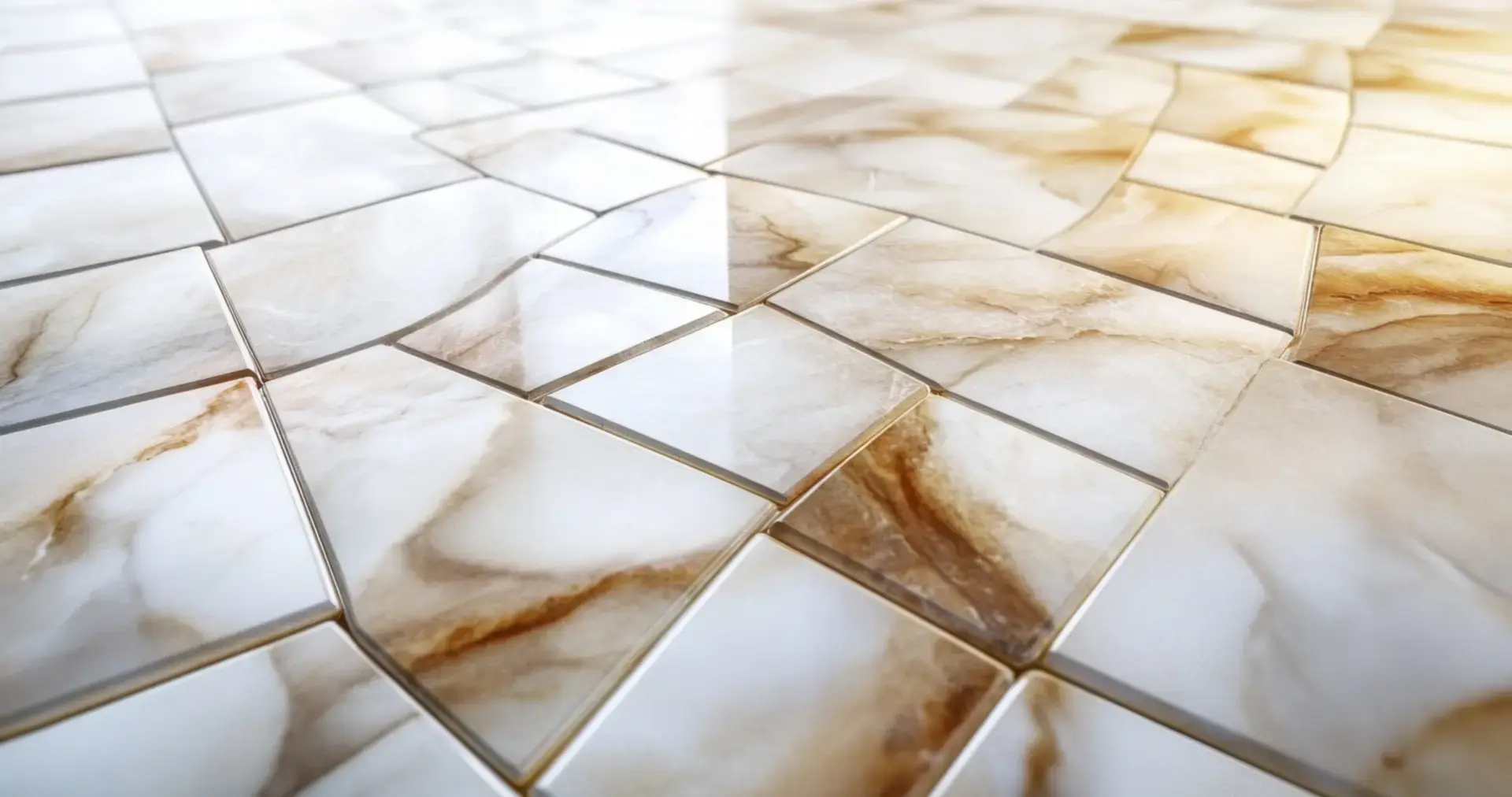 Premium marble and granite slabs in a luxurious setting