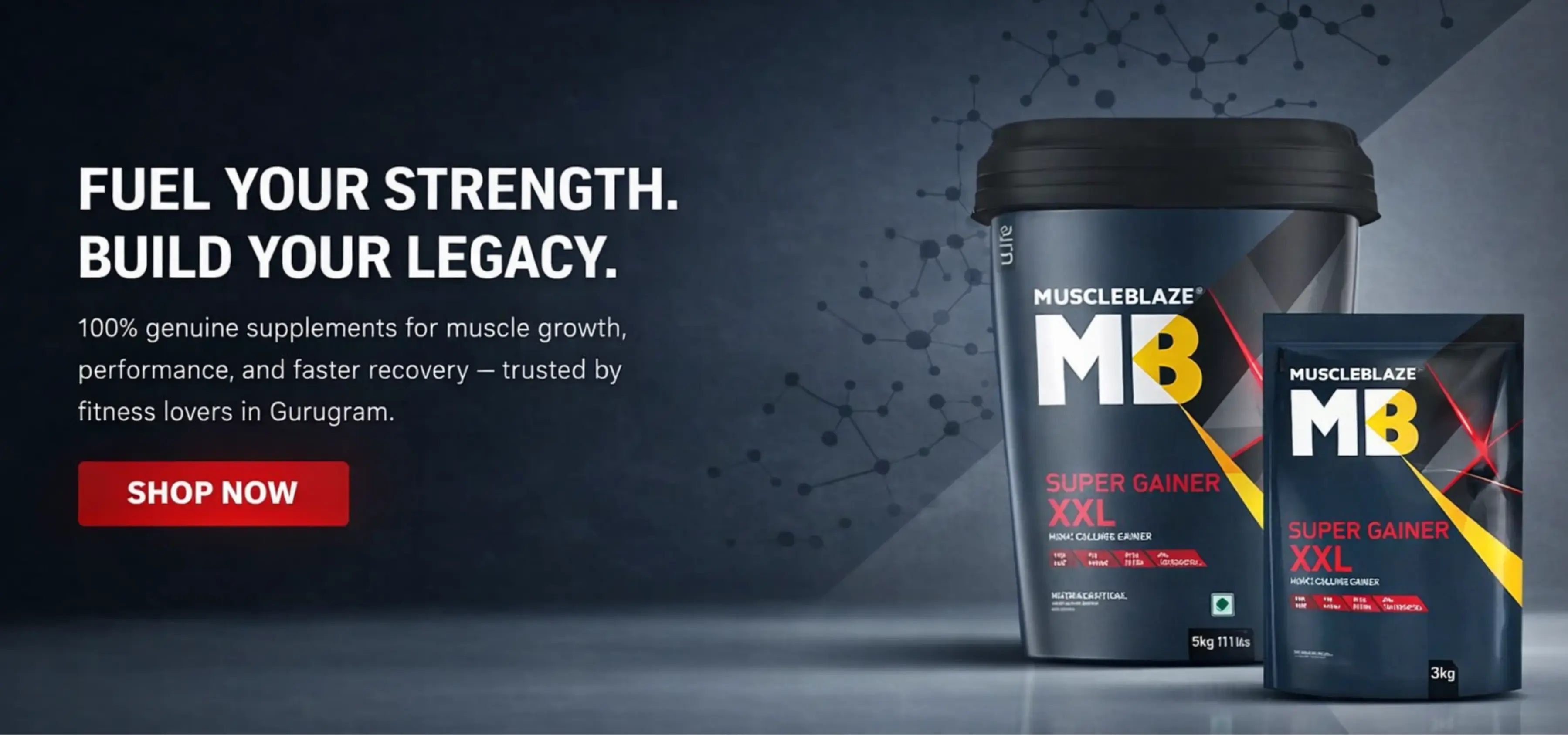 Premium fitness supplements with athletic performance focus
