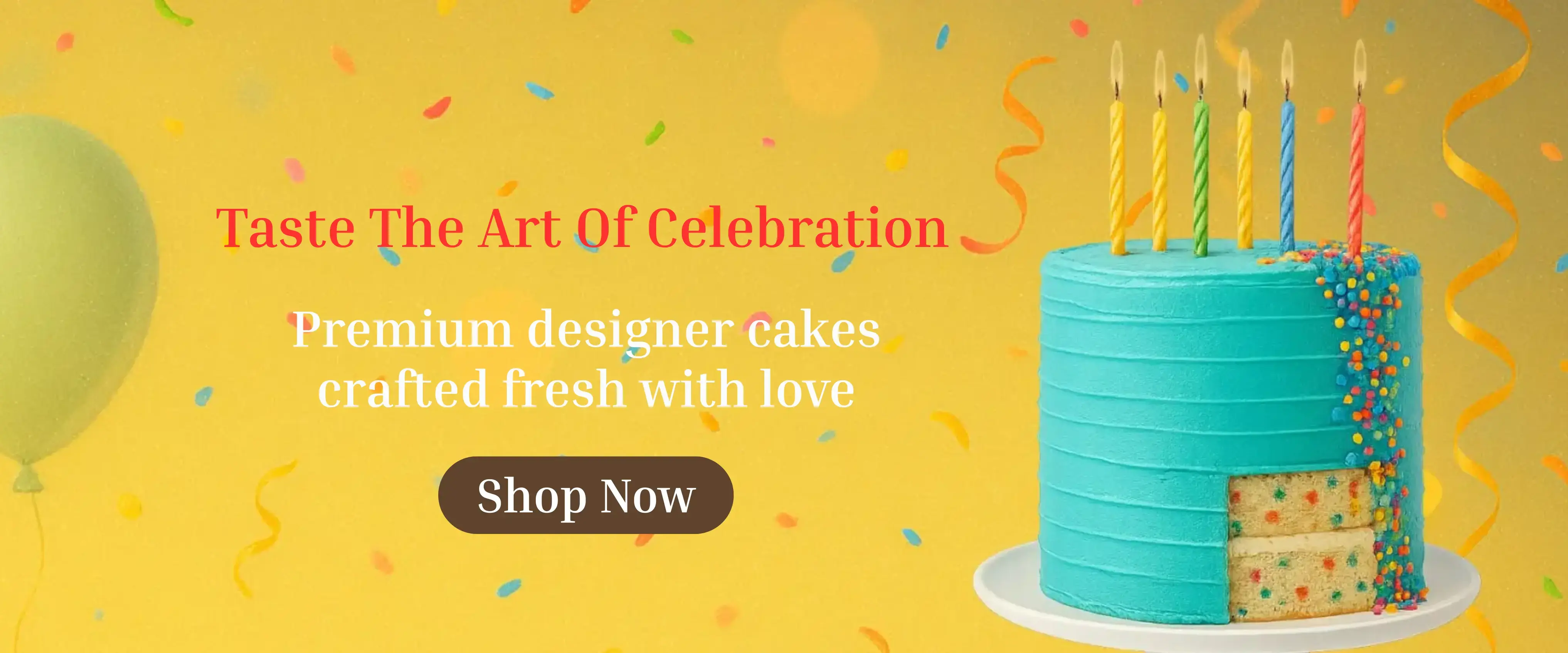 Handcrafted designer cakes and pastries