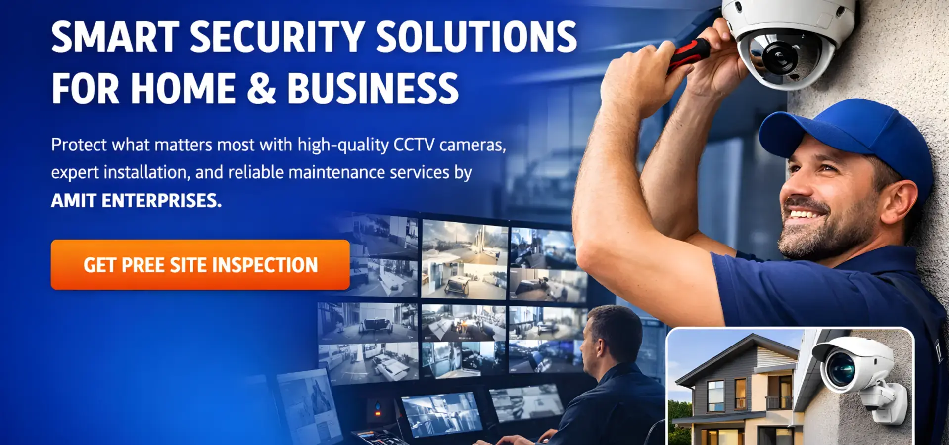 High-quality CCTV camera system in a secure setting